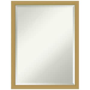 Grace 20 in. x 26 in. Modern Rectangle Framed Brushed Gold Narrow Bathroom Vanity Mirror
