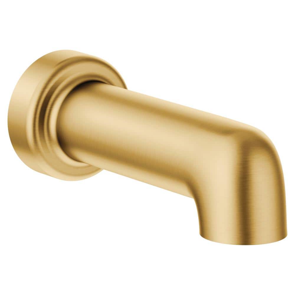 Moen S3898 90-Degree Non-Diverter Spout – Chrome Finish, Slip-Fit Connection, Modern Minimalist Bathroom Faucet Spout