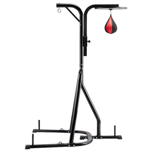 2 in 1 Punching Bag Stand, Steel Heavy Duty, Height Punching Bag and Speed Bag Stand, Sandbag Rack, Holds Up to 140 lbs.