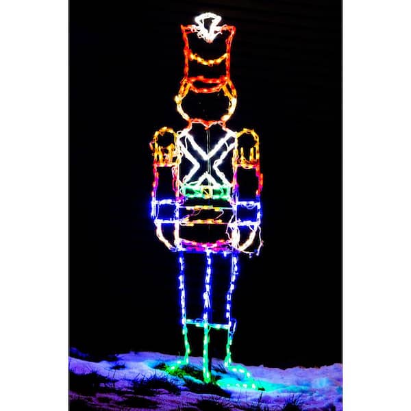 6 ft. 272-Light Multi-Color Toy Soldier Novelty Light