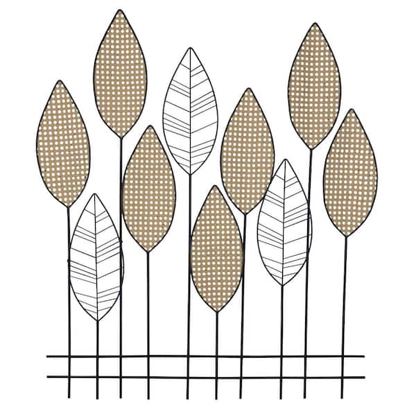 Stratton Home Decor Traditional 36.50 in. x 30 in. Field of Wheat Metal