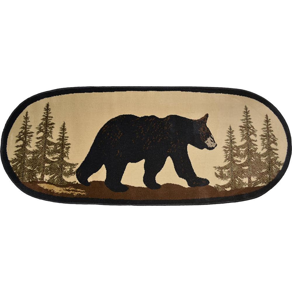 Mayberry Rug American Destination Multi-Color Bearwalk Multi Lodge 2 ft ...