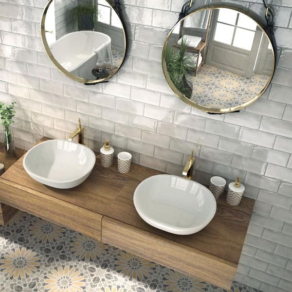 Camden Grey 4 in. x 8 in. Ceramic Wall Tile (11.5 sq. ft. /Case)