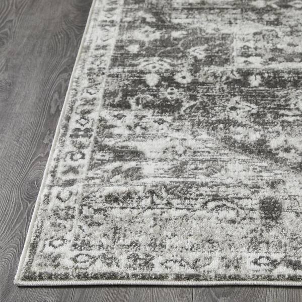 Rhane Alemern Gray 2 ft. x 6 ft. 7 in. Oriental Polypropylene Runner Rug