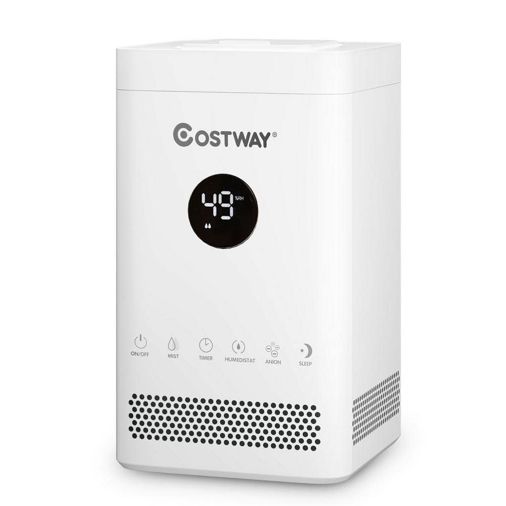 Costway 0.92 Gal. Bedroom Top Fill Air Humidifier