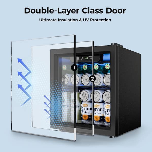 SIMZLIFE 17 in. Single Zone 50-Cans Freestanding/Countertop