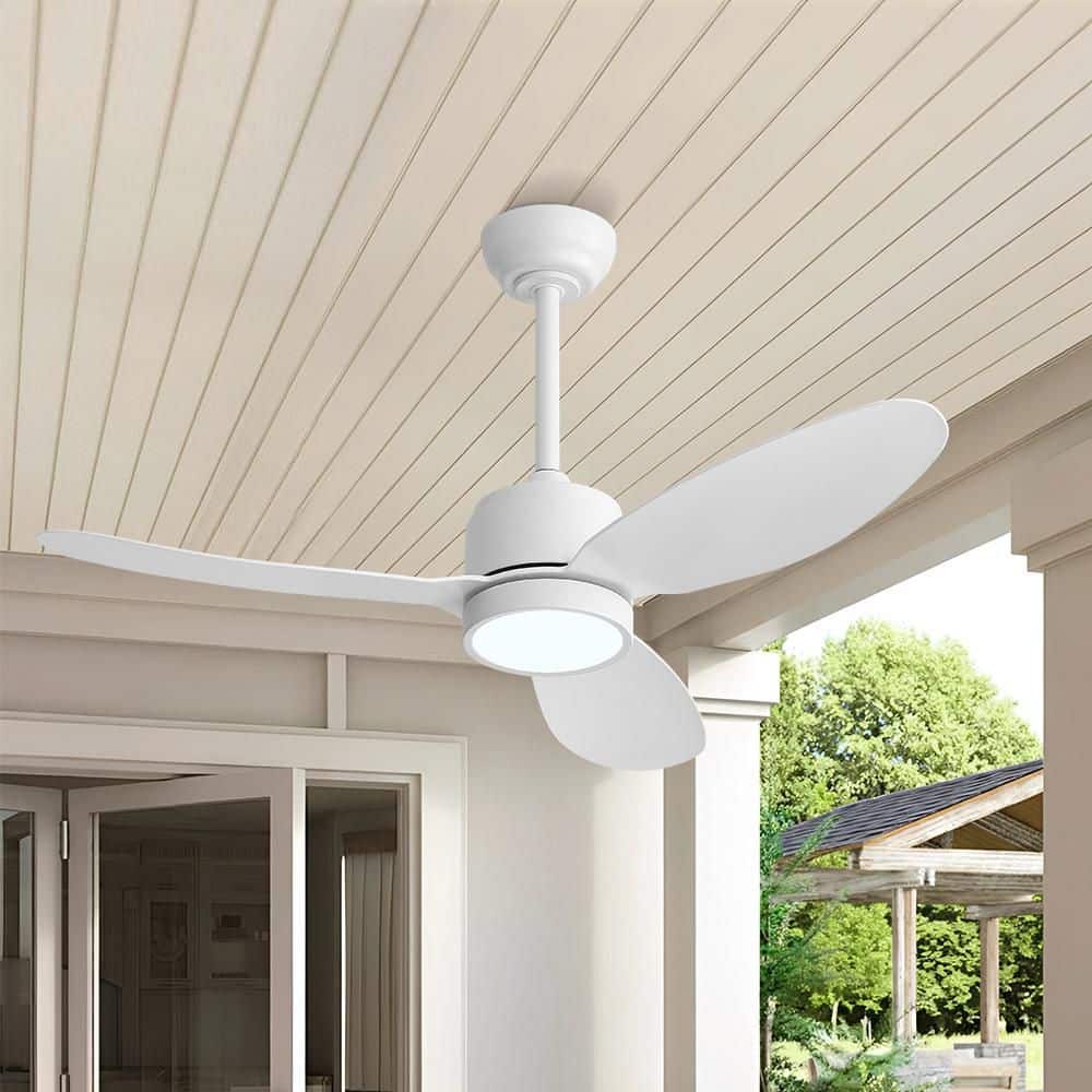 MLiAN 42 in. (3. 5ft) 3 ABS Blades Indoor and Outdoor Ceiling Fan