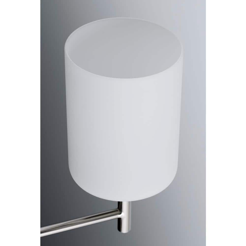 Brushed Nickel 3-Light Dimmable Bath Vanity Fixture