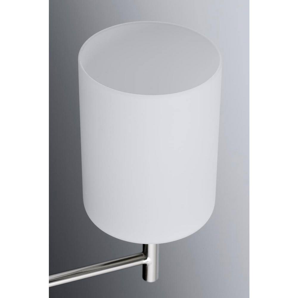 Polished Nickel 2-Light Dimmable Bath Vanity Fixture