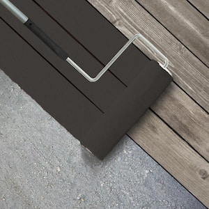 1 gal. #PPU24-01 Black Mocha Textured Low-Lustre Enamel Interior/Exterior Porch and Patio Anti-Slip Floor Paint