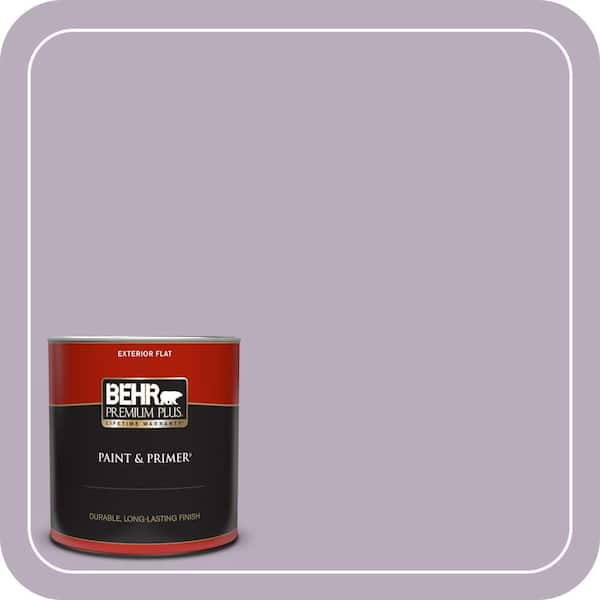 BEHR PREMIUM PLUS 1 qt. #HDC-SP14-12 Exclusive Violet Flat Exterior Paint & Primer