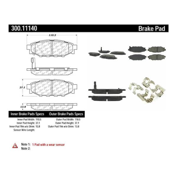 Centric Parts Disc Brake Pad Set