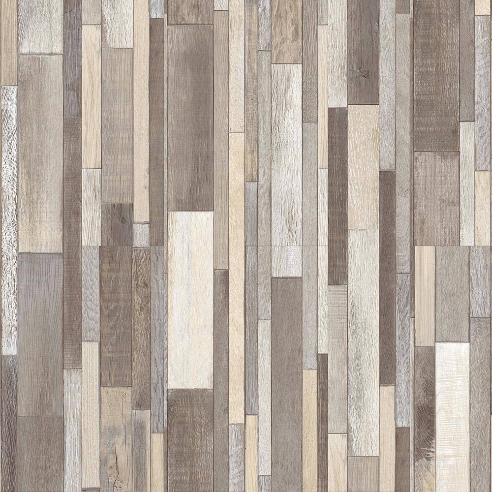 TrafficMaster Rustic Wood Fog 6 in. x 36 in. Luxury Vinyl Plank Peel ...