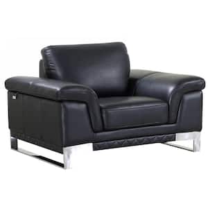 Charlie Lovely Black Leather Chair