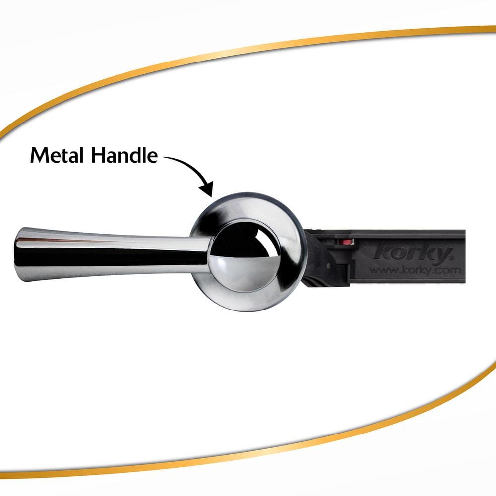 Universal Chrome Toilet Flush Lever with Adjustable Arm