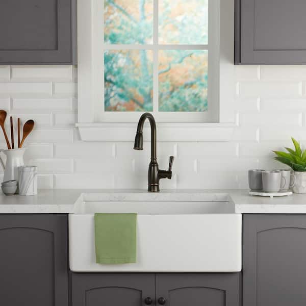Ceramic Bevel Bright White Subway Tile, White Kitchen Subway Tile