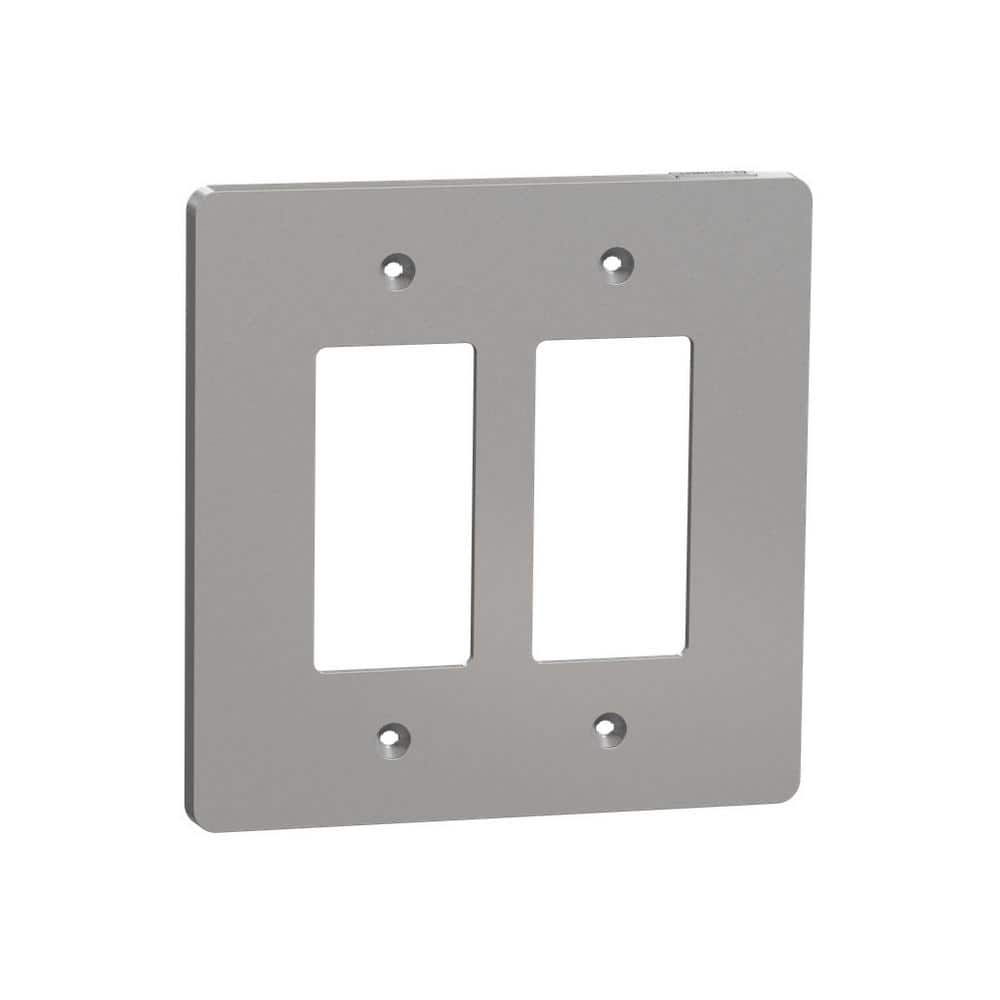 X Series 2-Gang Mid Size Plus Wall Plate Cover Decorator/Rocker Matte Gray price history on PriceWatchPro