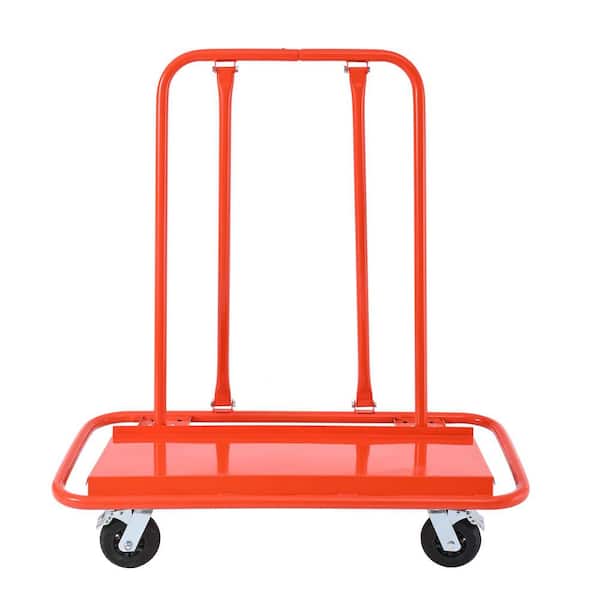 Red 3000 lb. Capacity Heavy Duty Metal Hand Truck, for Drywall Sheet Panel