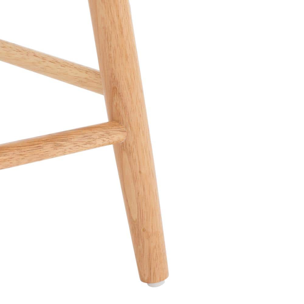 Natural Wood Swivel Windsor Counter Stool