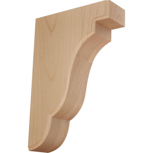 1-3/4 in. x 5 in. x 7-1/2 in. Alder Bedford Wood Bracket