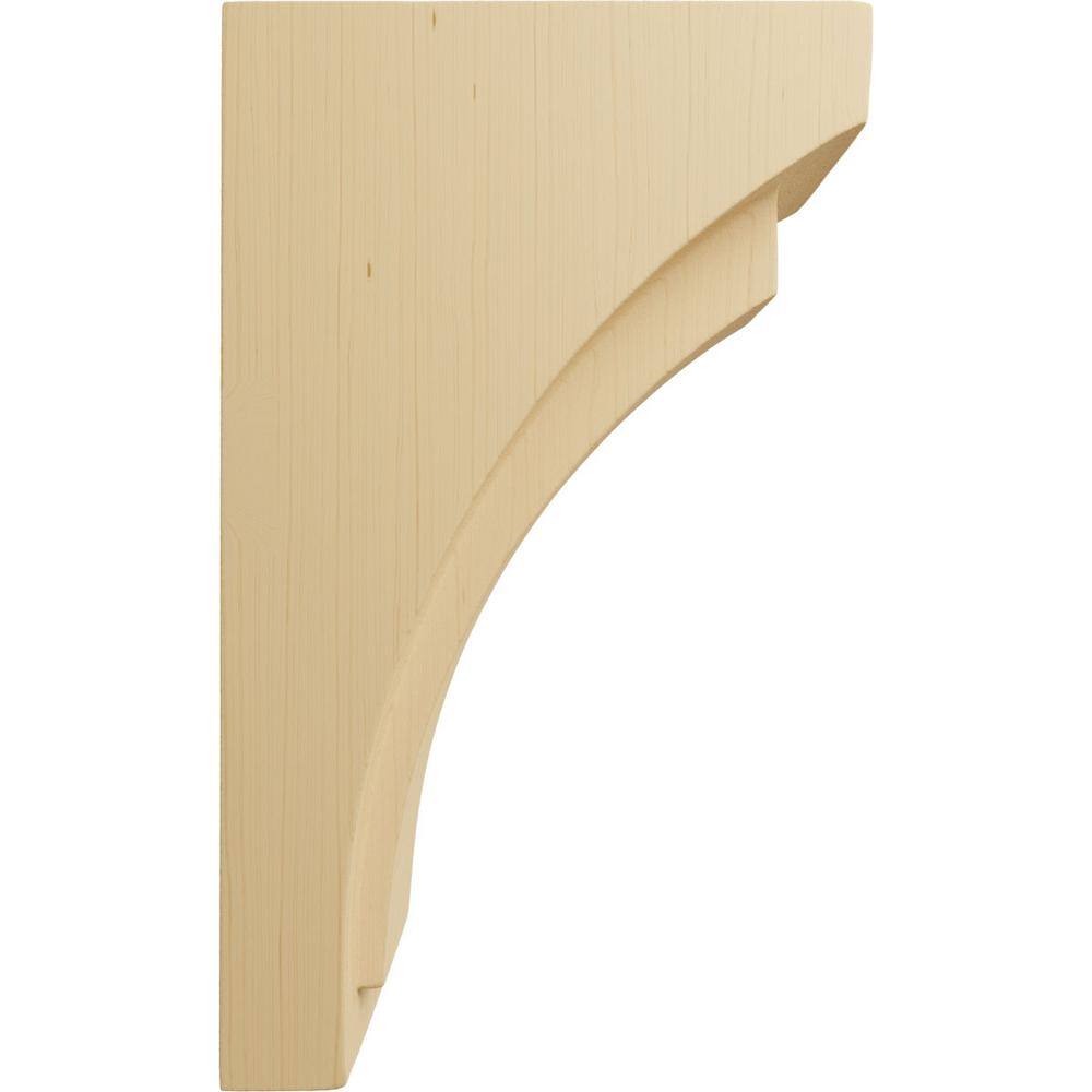 Alder Hand-Carved Small Wood Corbel, 8" Height