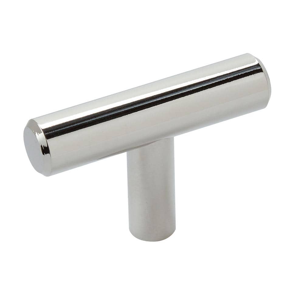 Bar Pulls 1-15/16 in. (49mm) Modern Polished Nickel Bar Cabinet Knob