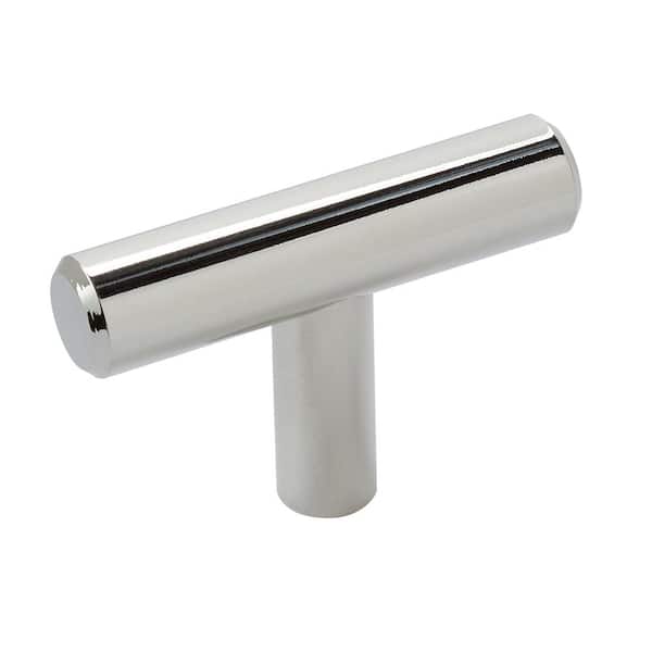 Amerock Bar Pulls 1-15/16 in. (49mm) Modern Polished Nickel Bar Cabinet Knob