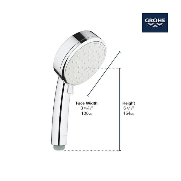 GROHE Tempesta 2-Spray 4 in. Single Wall Mount Handheld Rain