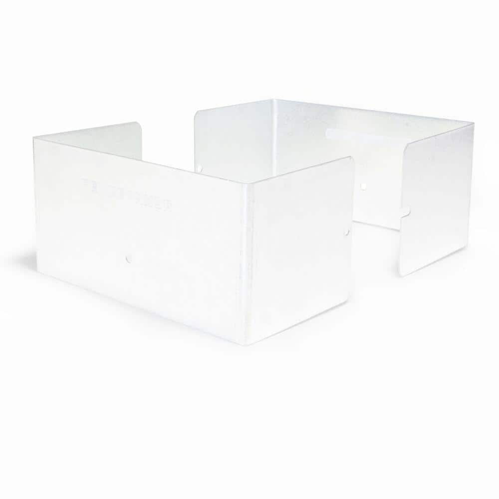 6 in. L x 6 in. W x 1/4 ft. H White Fence Post Guard for Wood or Vinyl price history on PriceWatchPro