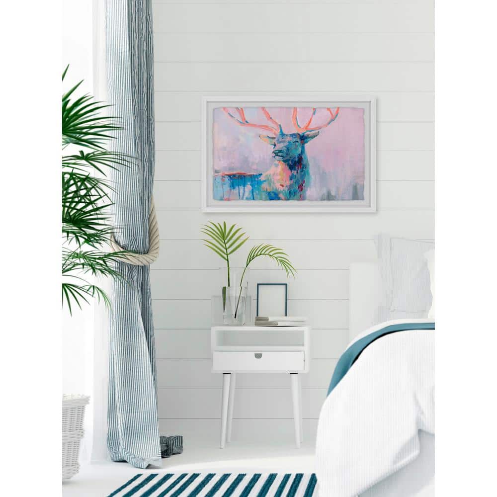 30 in. H x 45 in. W Majestic Deer by Marmont Hill Framed Wall Art
