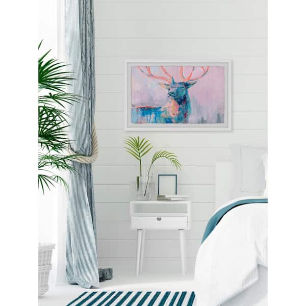 Unbranded 30 in. H x 45 in. W "Majestic Deer" by Marmont Hill Framed Wall Art