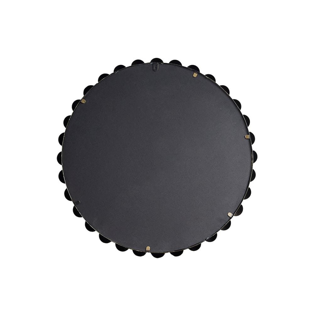 Elegant Marlowe Antique Gold Foil Round Wall Mirror - 27"
