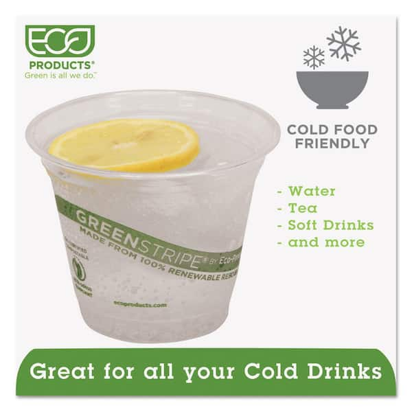 Dixie Squat Cold Cups by GP Pro 50 Pack Clear PETE Plastic Soda