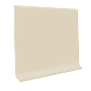 700 Series Ivory 4 in. x 1/8 in. x 48 in. Thermoplastic Rubber Wall Base Cove (30-Pieces)