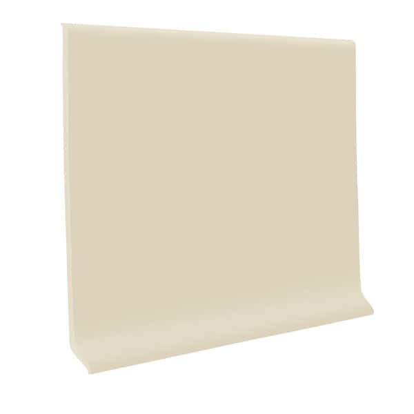 Unbranded Vinyl 4 in. x 0.080 in. x 48 in. Ivory Vinyl Wall Cove Base (30 pieces)