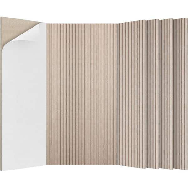 0.4 in. T x 23.6 in. W x 47.2 in. L Camel Sound Absorbing Panel 5-Pack