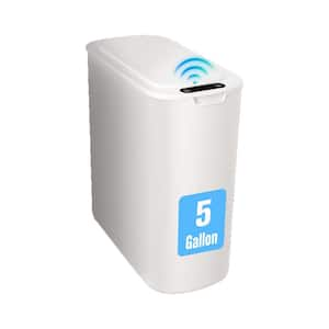 Automatic Touchless Motion Sensor 5 Gallon White Indoor Recycling Bin