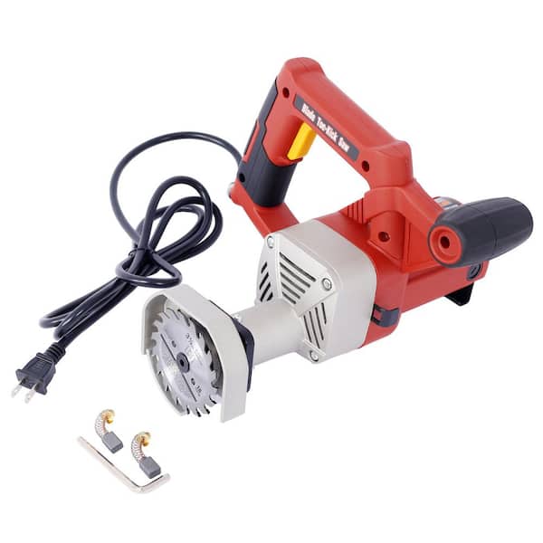 6.8A Electric Toe Kick Saw,3-3/8 in. Blade,Adjustable Cutting Depth 1/4 in.-3/4 in. Flush Cut Circular Saw,120V 4500 RPM