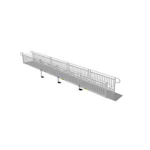 PATHWAY 3G 26 ft. Wheelchair Ramp Kit with Solid Surface Tread and Vertical Picket Handrails