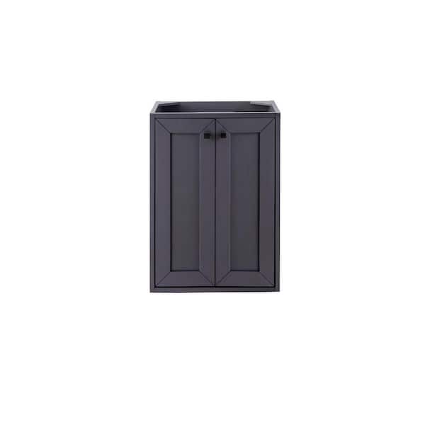 James Martin Vanities Chianti 19.6 in. W x 15.4 in. D x 27.5 in. H Single Bath Vanity Cabinet without Top in Mineral Gray
