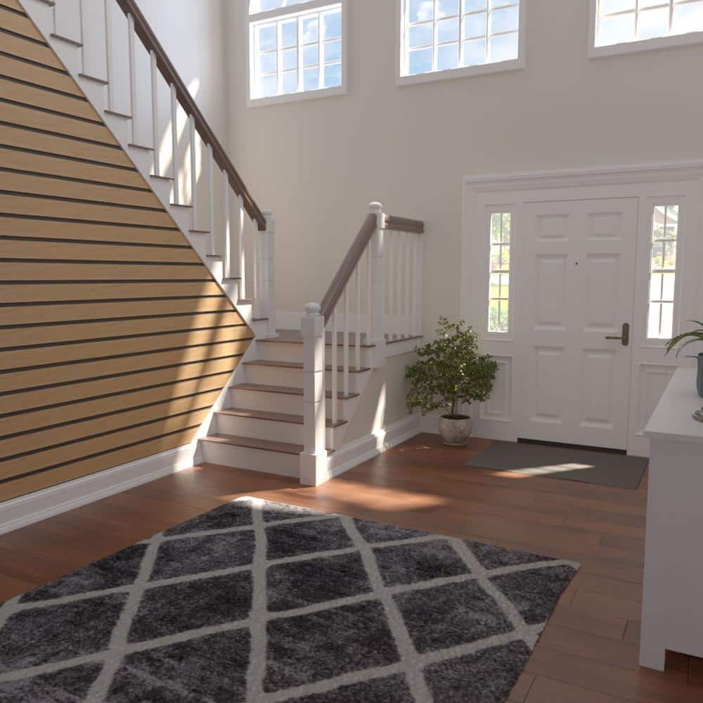 Maple Wood Adjustable Slat Wall Panel Kit, 47"H x 4"W