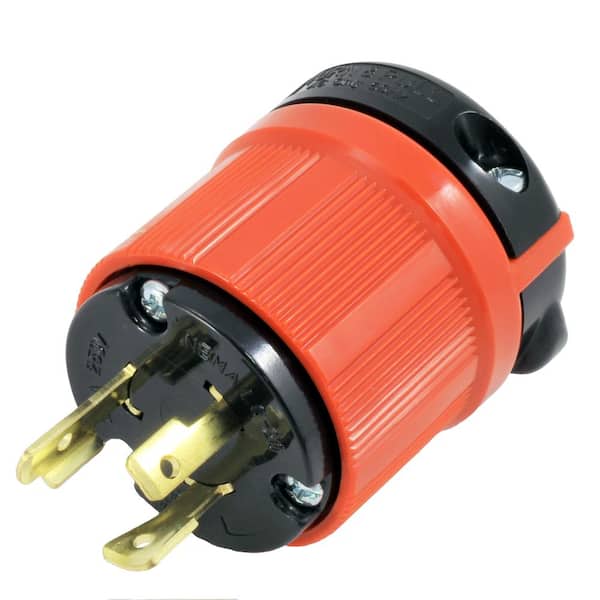 AC Connectors NEMA L6-30P 30 Amp 250-Volt 3-Prong Assembly Locking Male Plug
