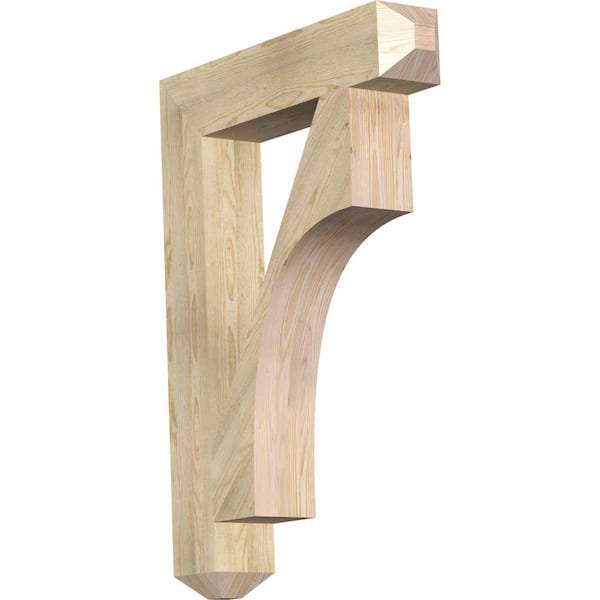 Ekena Millwork 6 in. x 44 in. x 32 in. Douglas Fir Westlake Craftsman Rough Sawn Bracket