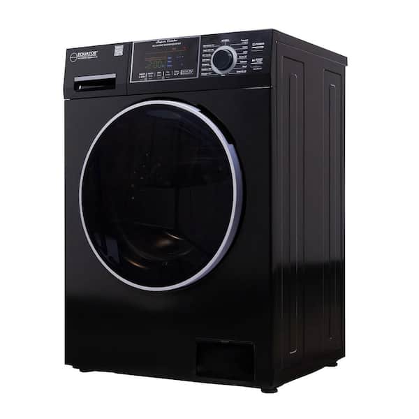 1.62 cu.ft. Pet Compact 110V Vented/Ventless 15 lbs Sani Washer Dryer Combo 1400 RPM in Black