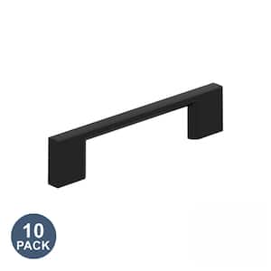 10-Pack Cityscape 3-3/4 in. 96mm Modern Matte Black Bar Cabinet Pulls