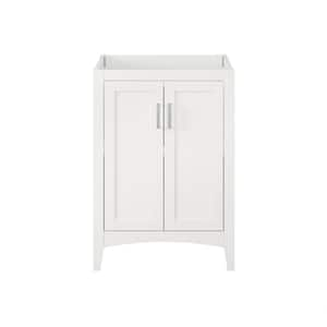 Tilton 24 in W x 21.5 in D x 34.2 in H Folding Bath Vanity Cabinet without Top in White Finish