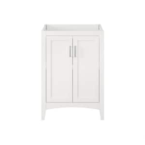 Tilton 24 in W x 21.5 in D x 34.15 in H Folding Bath Vanity Cabinet without Top in White Finish
