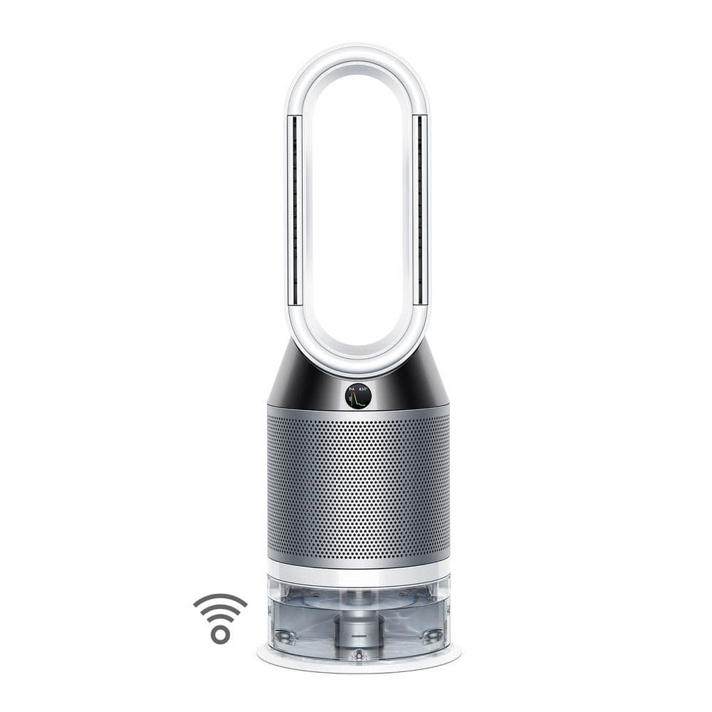 Dyson - PH01 Pure Humidify + Cool 400 Sq. Ft. Smart Tower Humidifier & Air Purifier - White/Silver