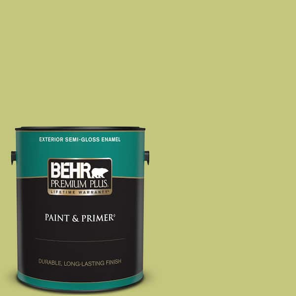 BEHR PREMIUM PLUS 1 gal. #P360-4 Soda Pop Semi-Gloss Enamel Exterior Paint & Primer