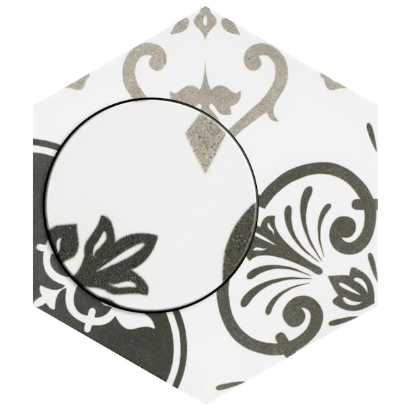 Timeless Calacatta Hex 8-5/8 in. x 9-7/8 in. Porcelain Floor and Wall Tile (11.56 sq. ft. / case)